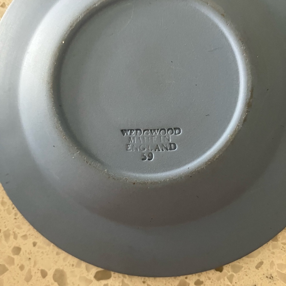 Wedgwood Blue and White Jasperware Ashtrays - Picture 2 of 2